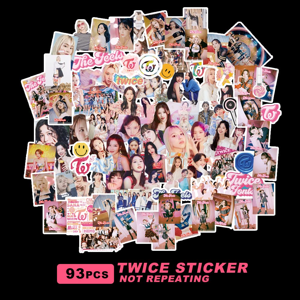 Amazon.co.jp: 93枚セット for TWICE キャラクターシール The Feels